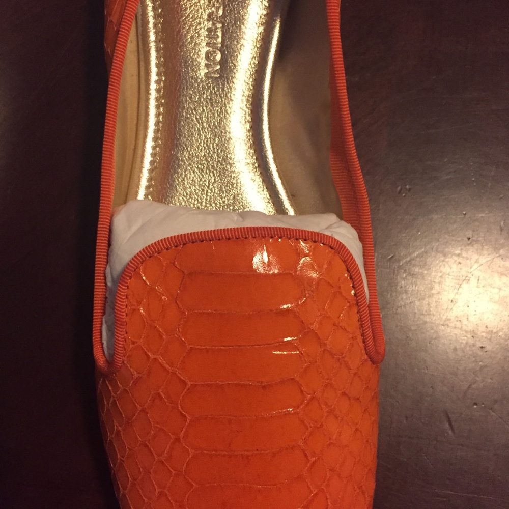 NWT - Avec Moderation shoes orange size 8 made in Italy - Picture 6 of 6